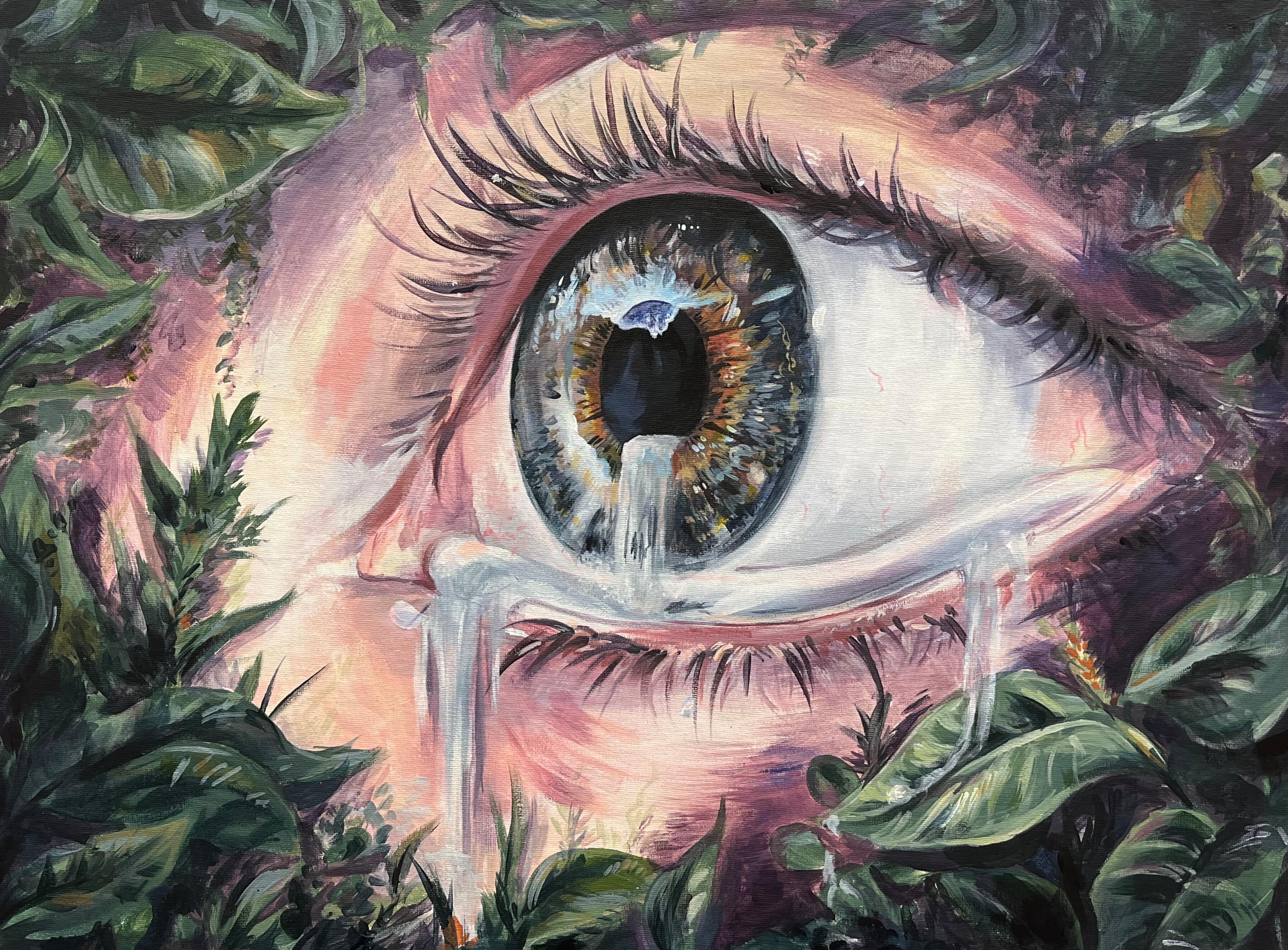 Growing Pains - 24"x18" Acrylic, 2022
